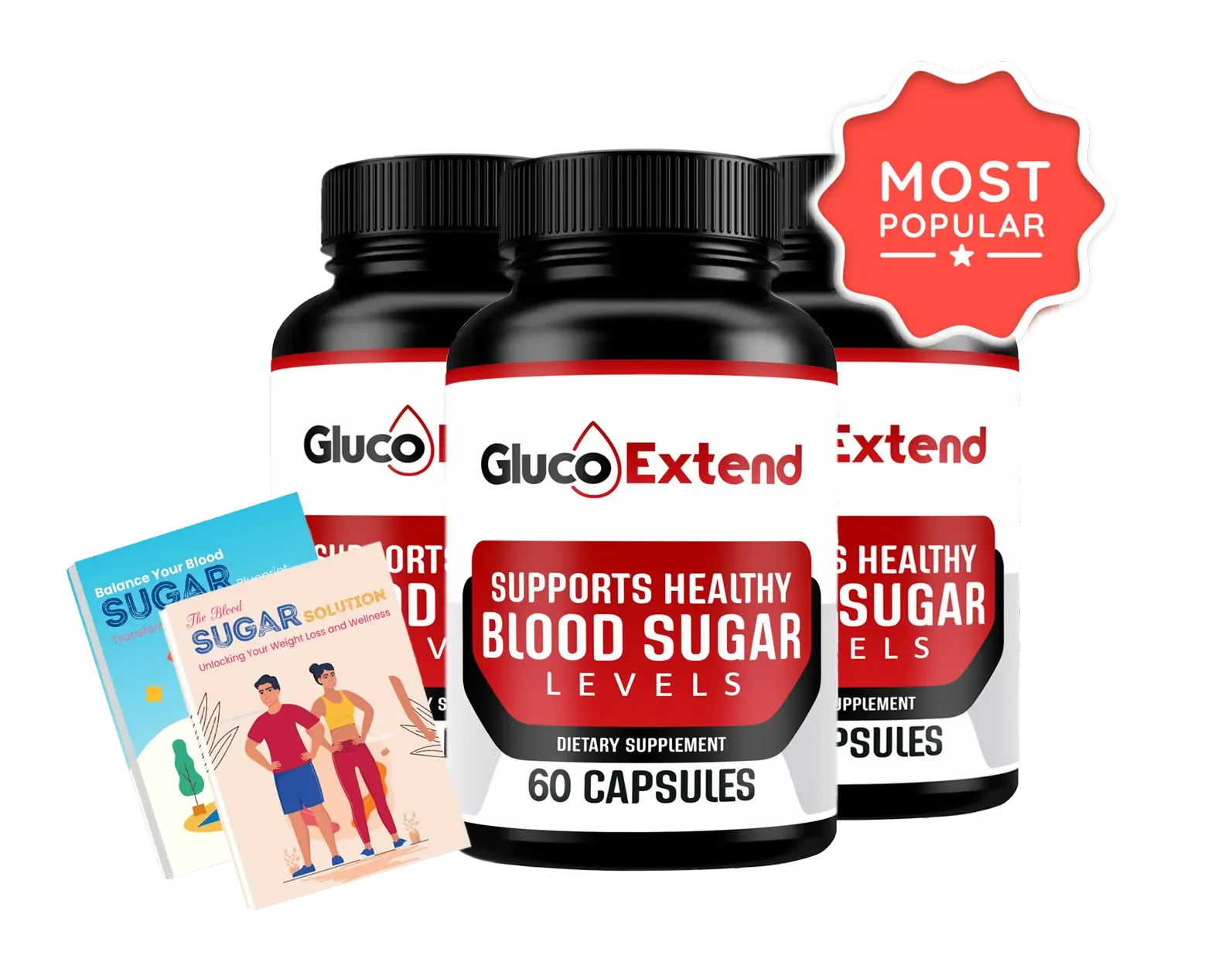 Gluco Extend Reviews - Blood Sugar Management Supplement Bottle