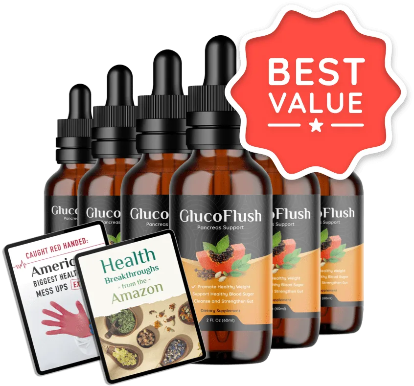 GlucoFlush Reviews - Supplement Bottle