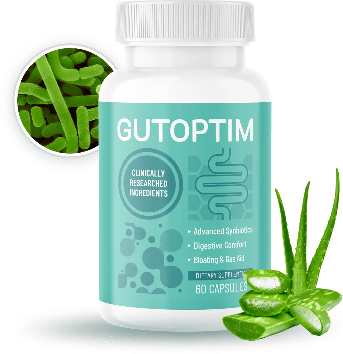 GutOptim Reviews - Gut Health & Digestion Supplement Bottle