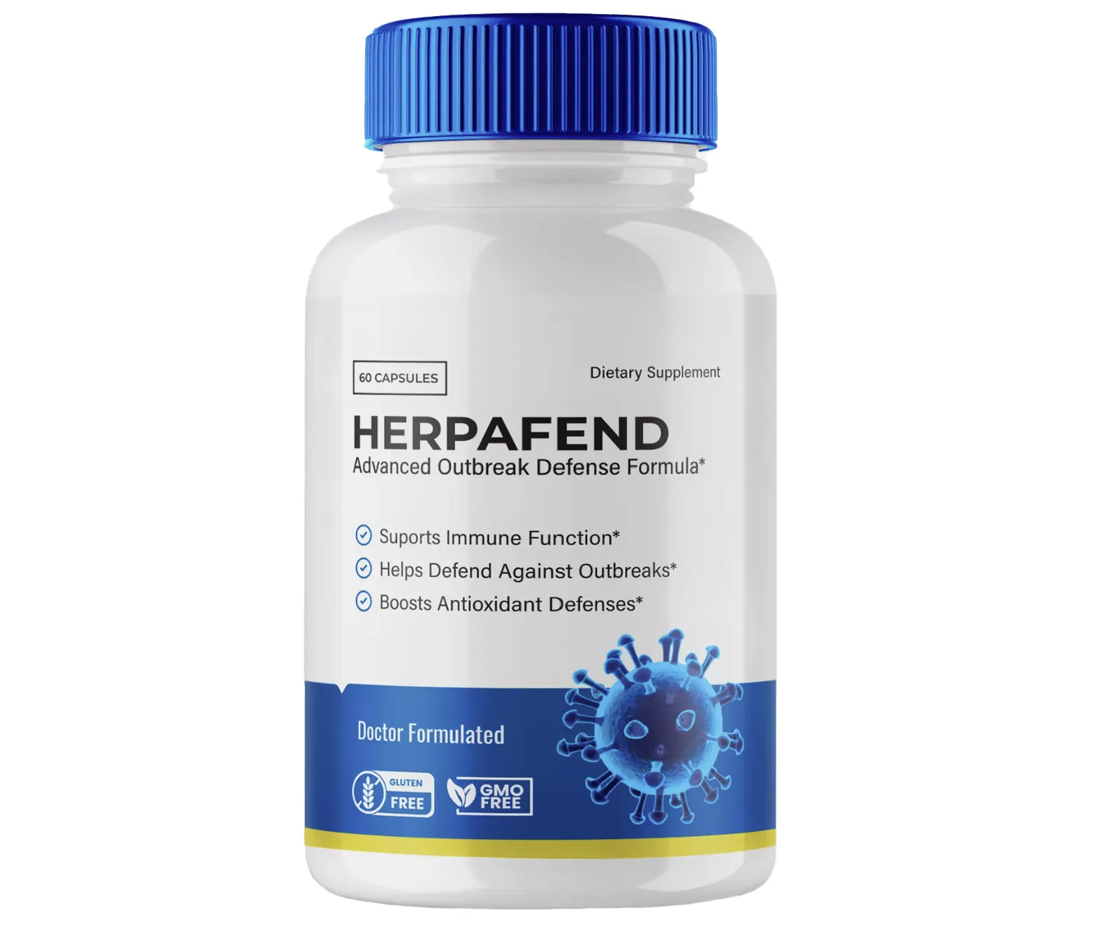 HerpaFend Reviews - Supplement Bottle