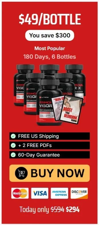Primordial Vigor X Reviews - Supplement Bottle