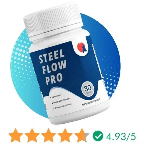 Steel Flow Pro Reviews - Supplement Bottle